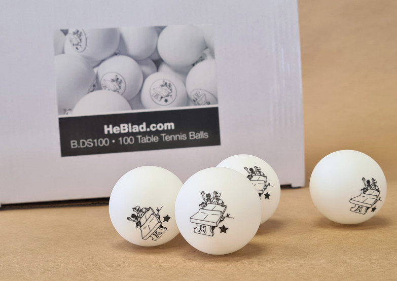 Boîte de 100 balles de ping-pong - HeBlad